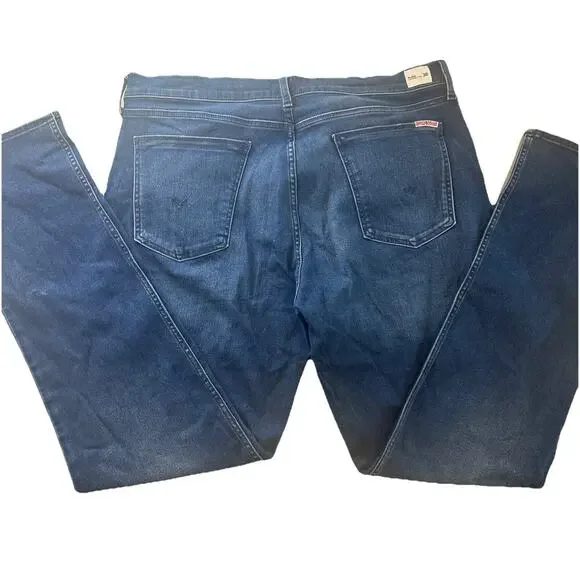 NEW Hudson Blake Slim Straight Jeans Men's 38 Deep Blue Wash